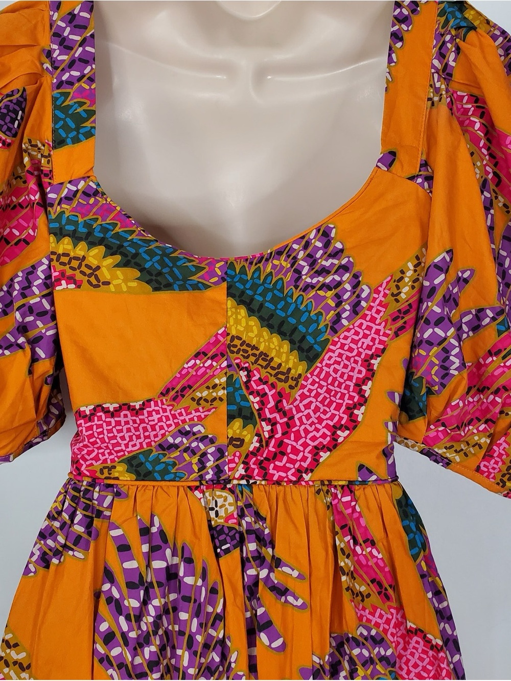 Farm Rio Beaded Macaw Midi High/Low Dress | Size XL - Picture 7 of 9